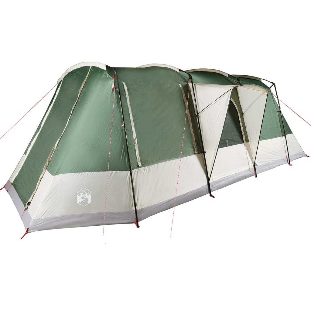 Camping Tent Tunnel 4-Person Green Waterproof