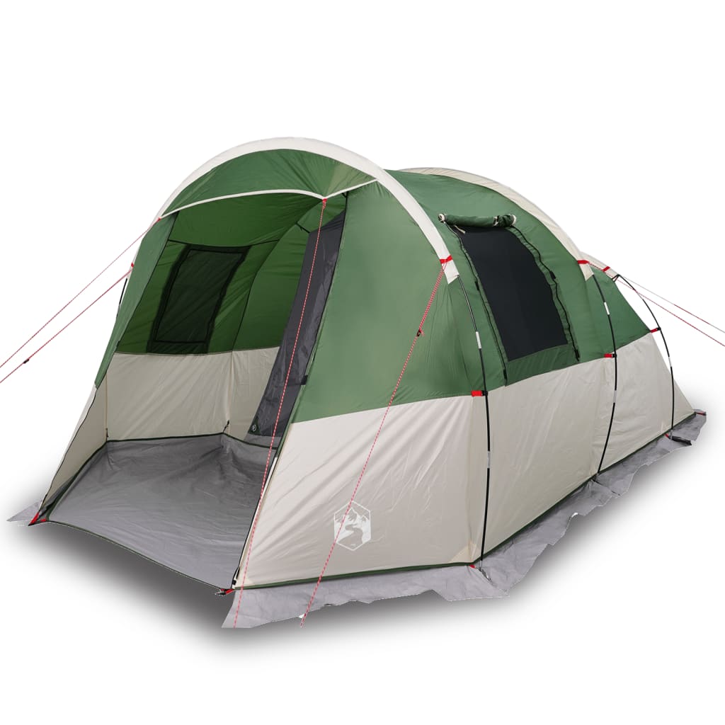 Camping Tent Tunnel 4-Person Green Waterproof