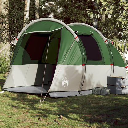 Camping Tent Tunnel 4-Person Green Waterproof