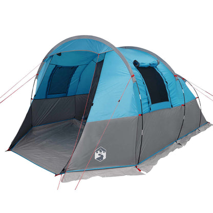 Camping Tent Tunnel 4-Person Blue Waterproof