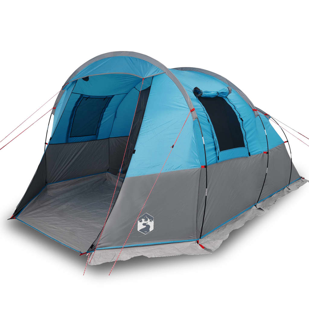 Camping Tent Tunnel 4-Person Blue Waterproof