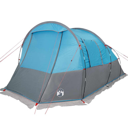 Camping Tent Tunnel 4-Person Blue Waterproof