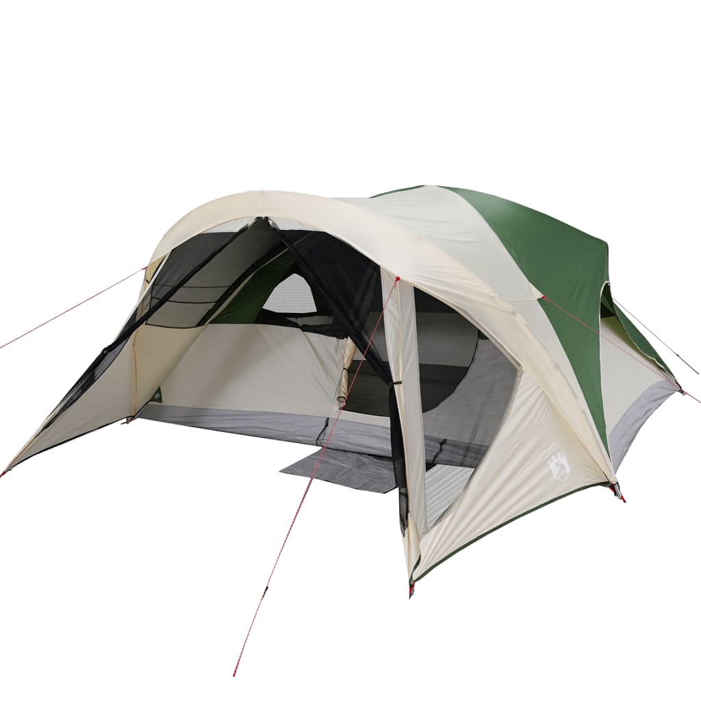 Family Tent Cabin 6-Person Green Waterproof