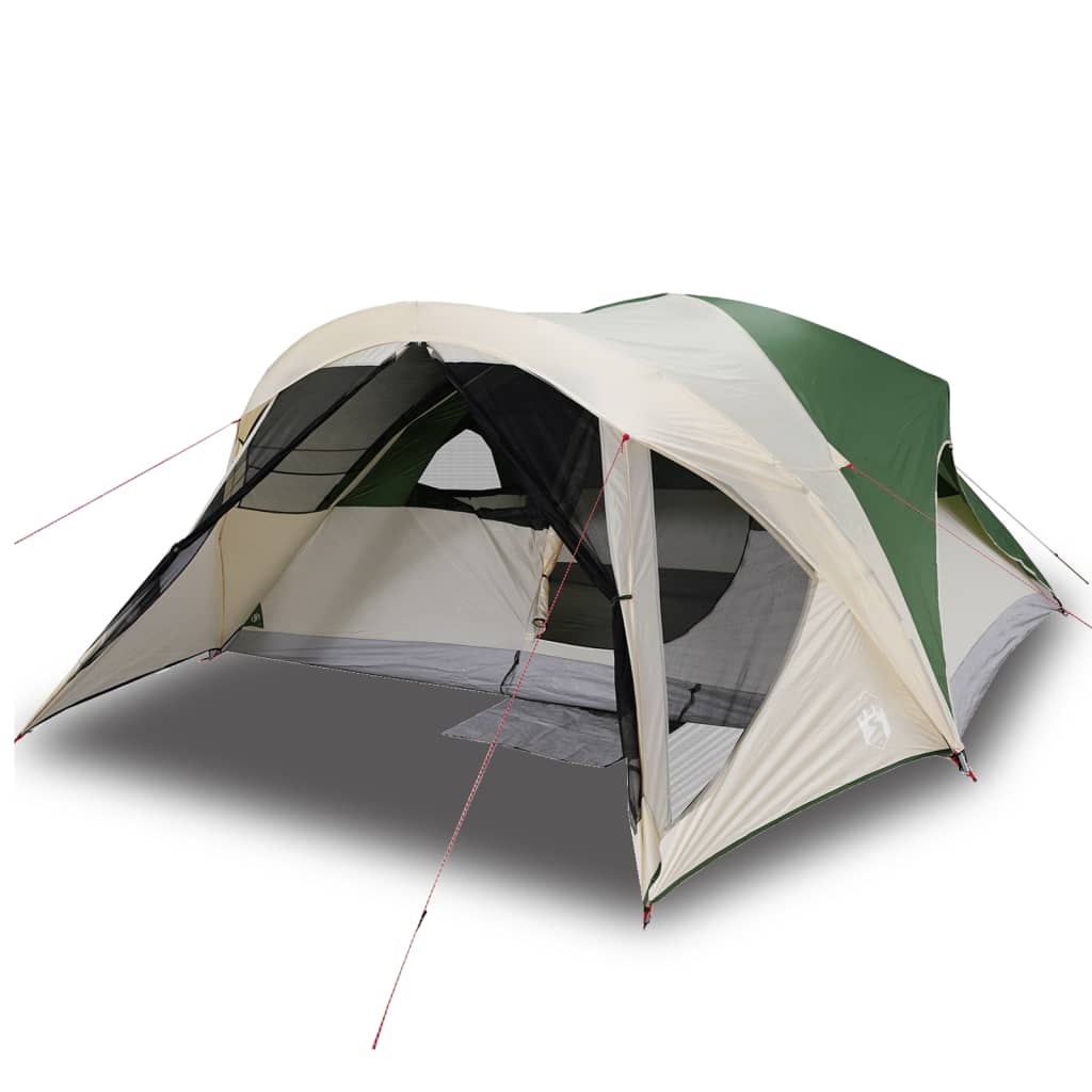 Family Tent Cabin 6-Person Green Waterproof