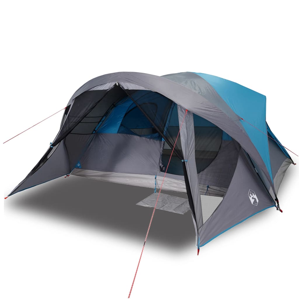 Family Tent Cabin 6-Person Blue Waterproof