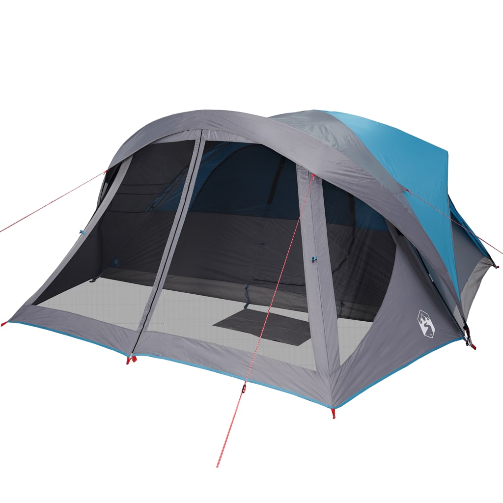 Family Tent Cabin 6-Person Blue Waterproof