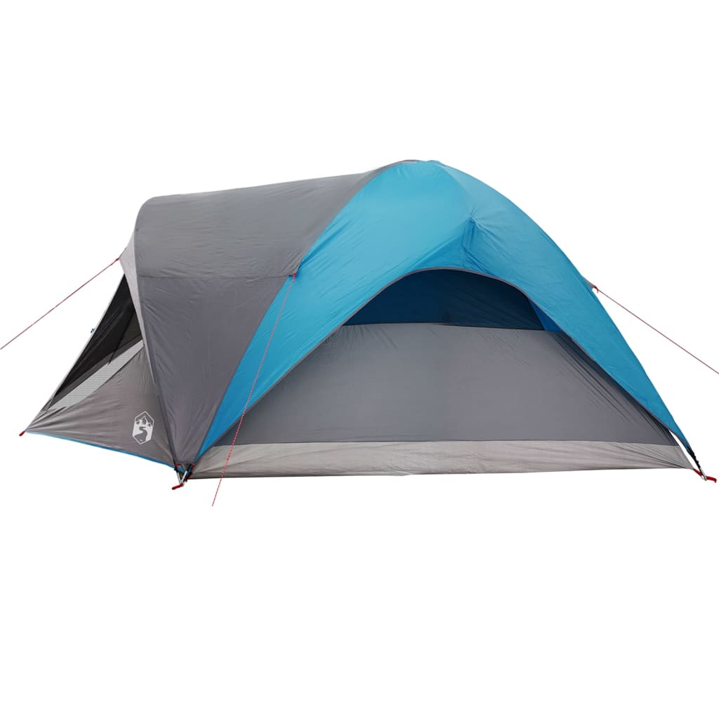 Family Tent Cabin 6-Person Blue Waterproof