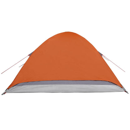 Camping Tent Dome 2-Person Grey and Orange Waterproof