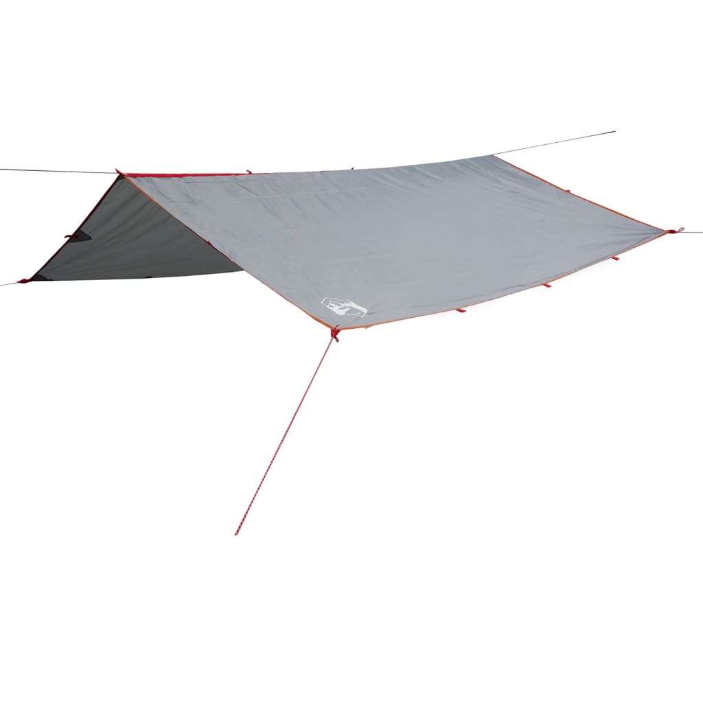 Camping Tarp Grey and Orange 300x294 cm Waterproof