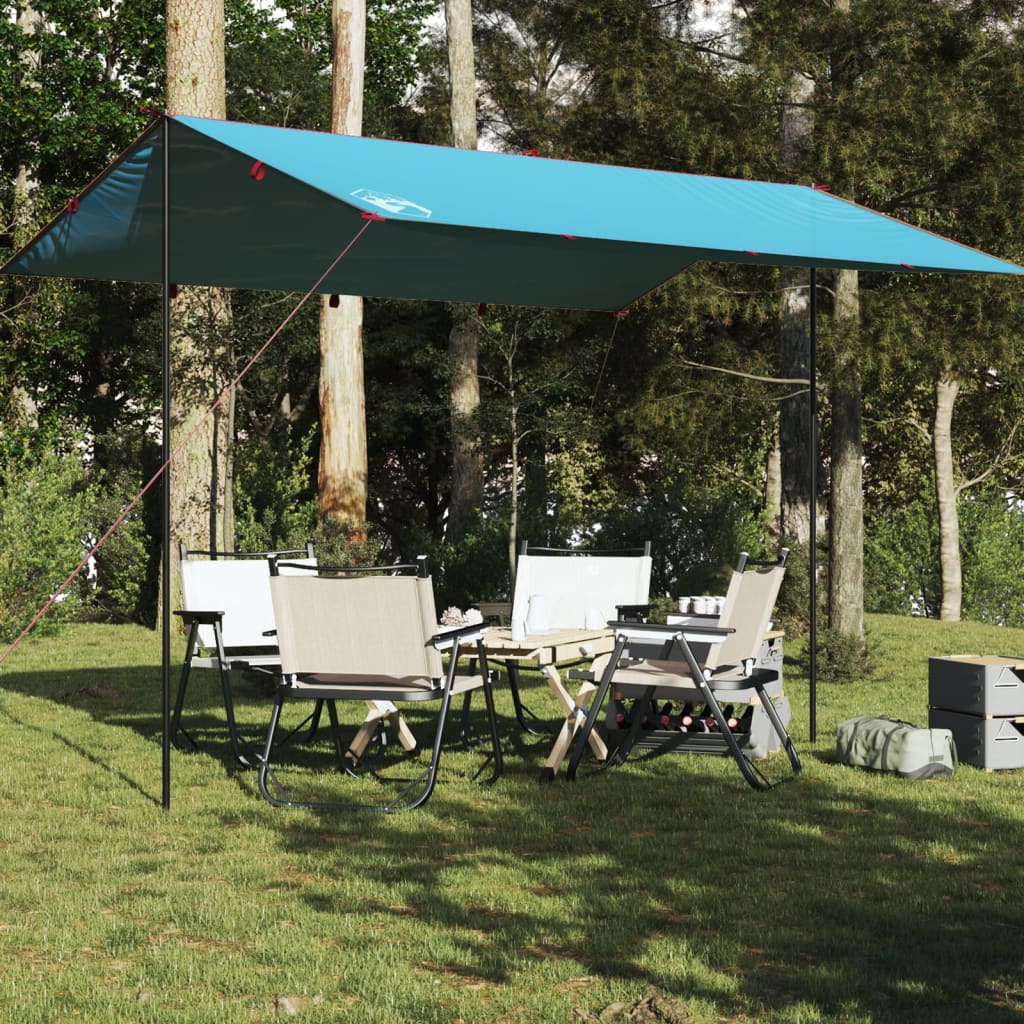 Camping Tarp Blue 400x294 cm Waterproof