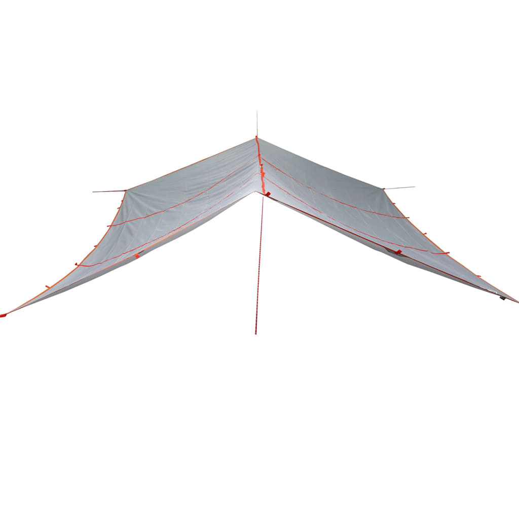 Camping Tarp Grey and Orange 420x440 cm Waterproof