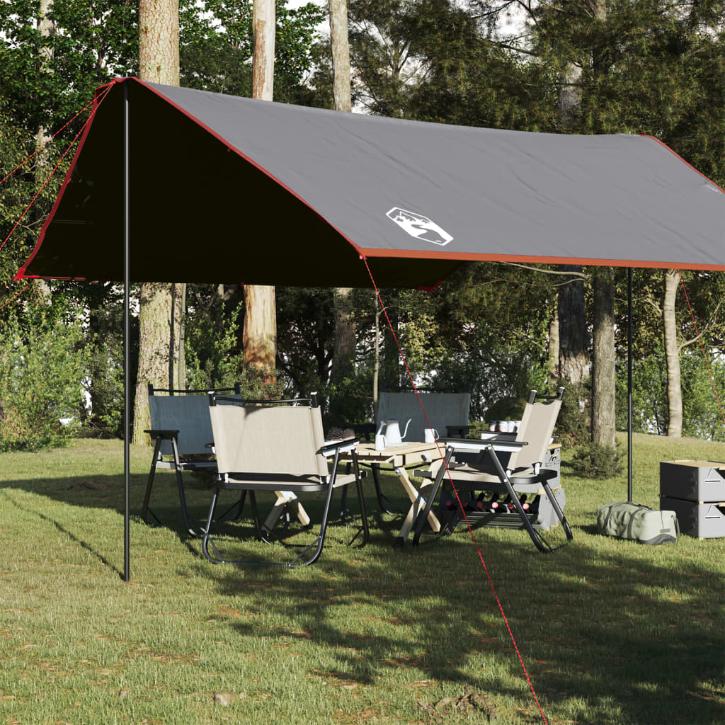 Camping Tarp Orange 430x380x210 cm Waterproof