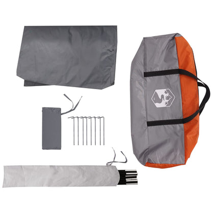 Camping Tarp Orange 430x380x210 cm Waterproof