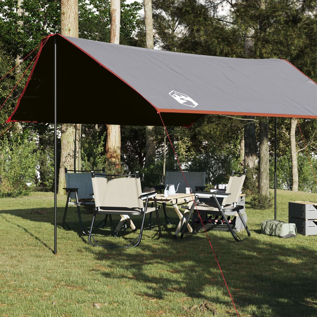 Camping Tarp Orange 430x380x210 cm Waterproof