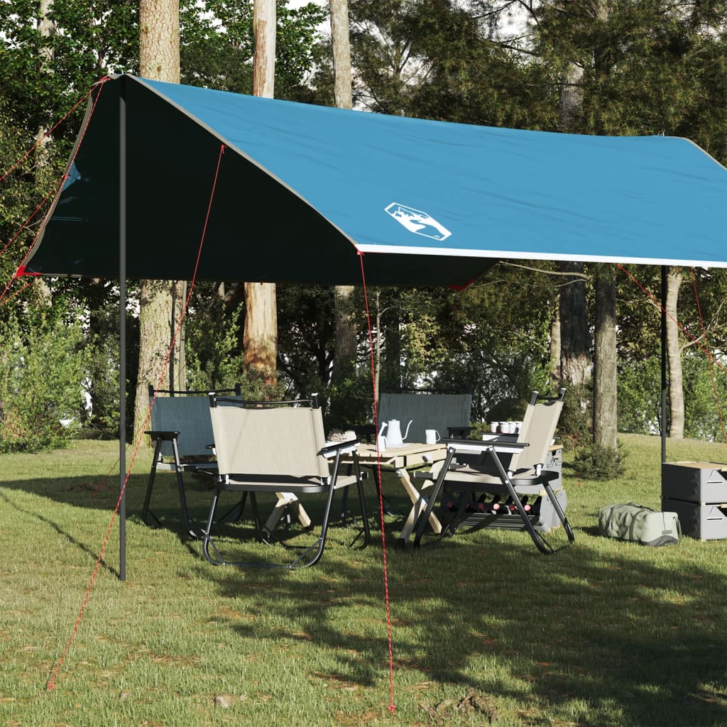 Camping Tarp Blue 460x305x210 cm Waterproof