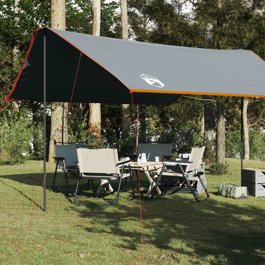 Camping Tarp Orange 460x305x210 cm Waterproof