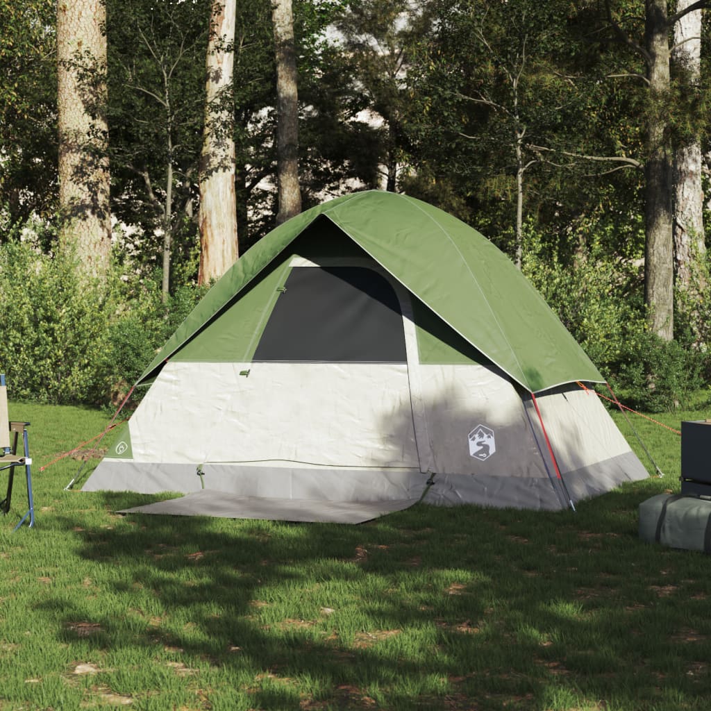 Camping Tent Dome 2-Person Green Waterproof