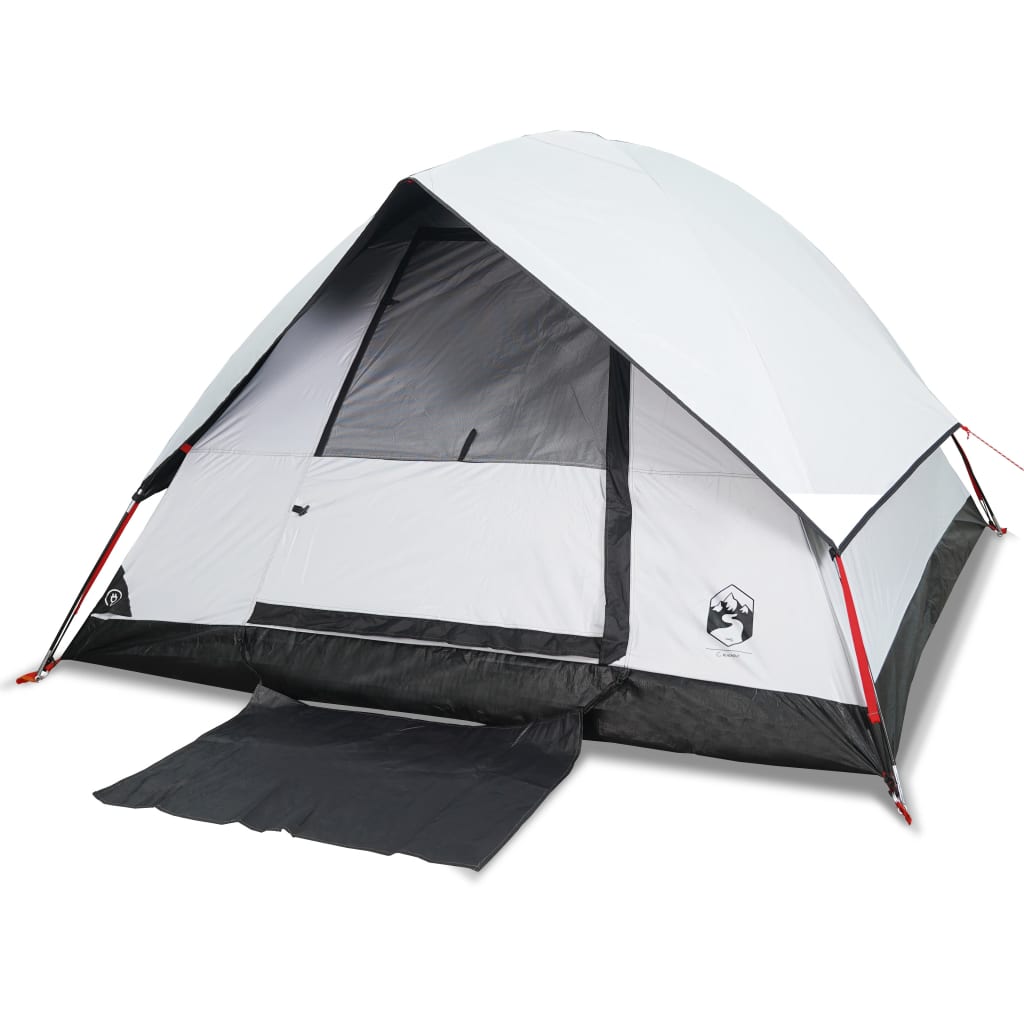 Camping Tent Dome 2-Person White Blackout Fabric Waterproof