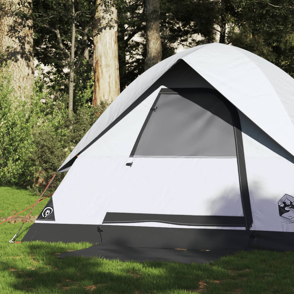 Camping Tent Dome 2-Person White Blackout Fabric Waterproof