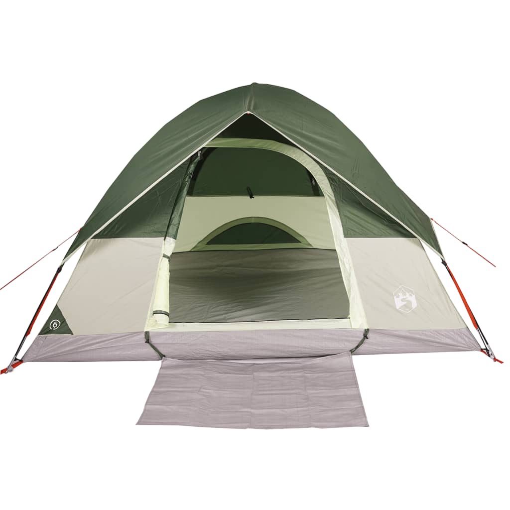 Camping Tent Dome 3-Person Green Waterproof