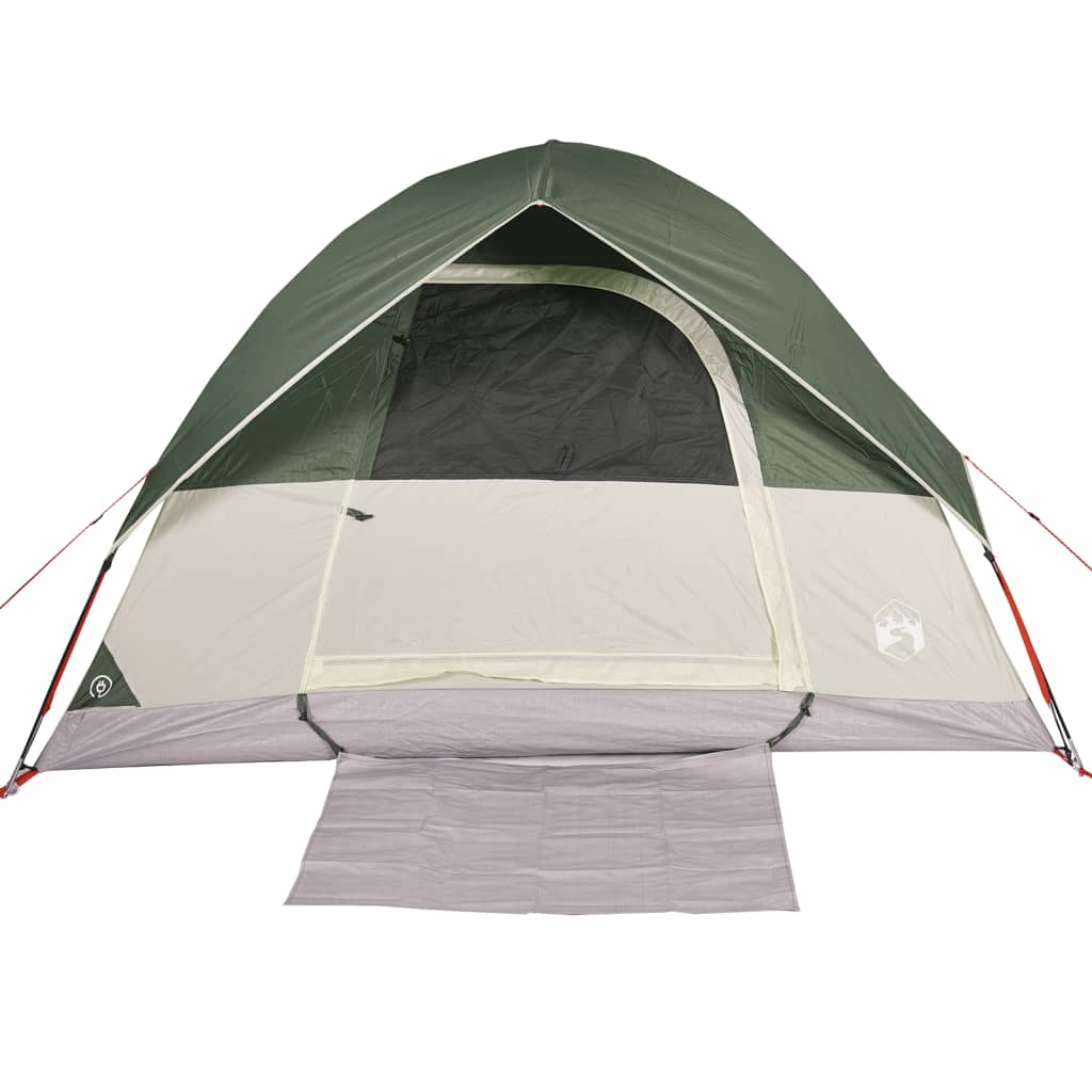 Camping Tent Dome 3-Person Green Waterproof