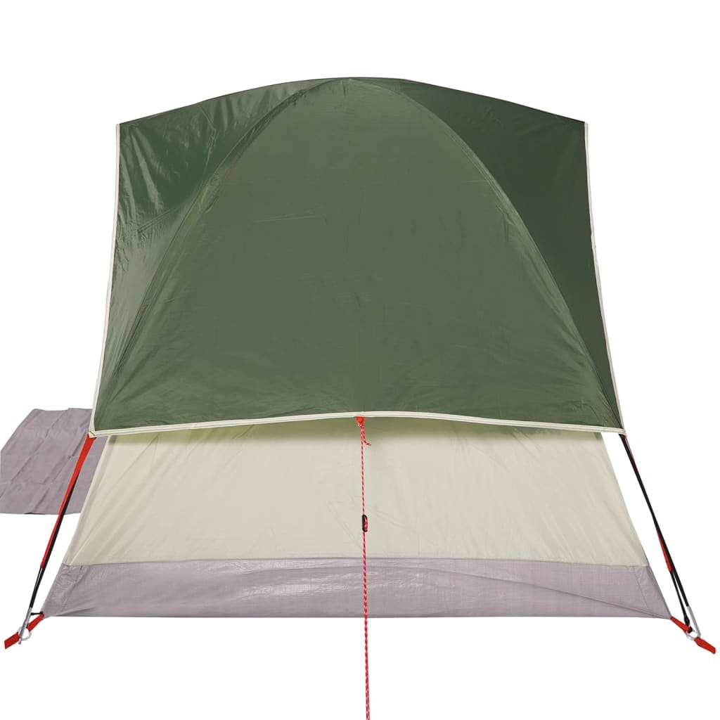 Camping Tent Dome 3-Person Green Waterproof