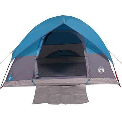 Camping Tent Dome 3-Person Blue Waterproof