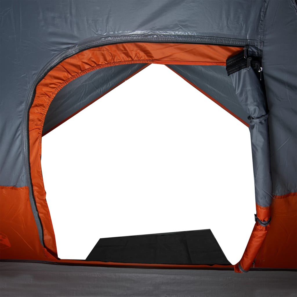 Camping Tent Dome 3-Person Orange Waterproof