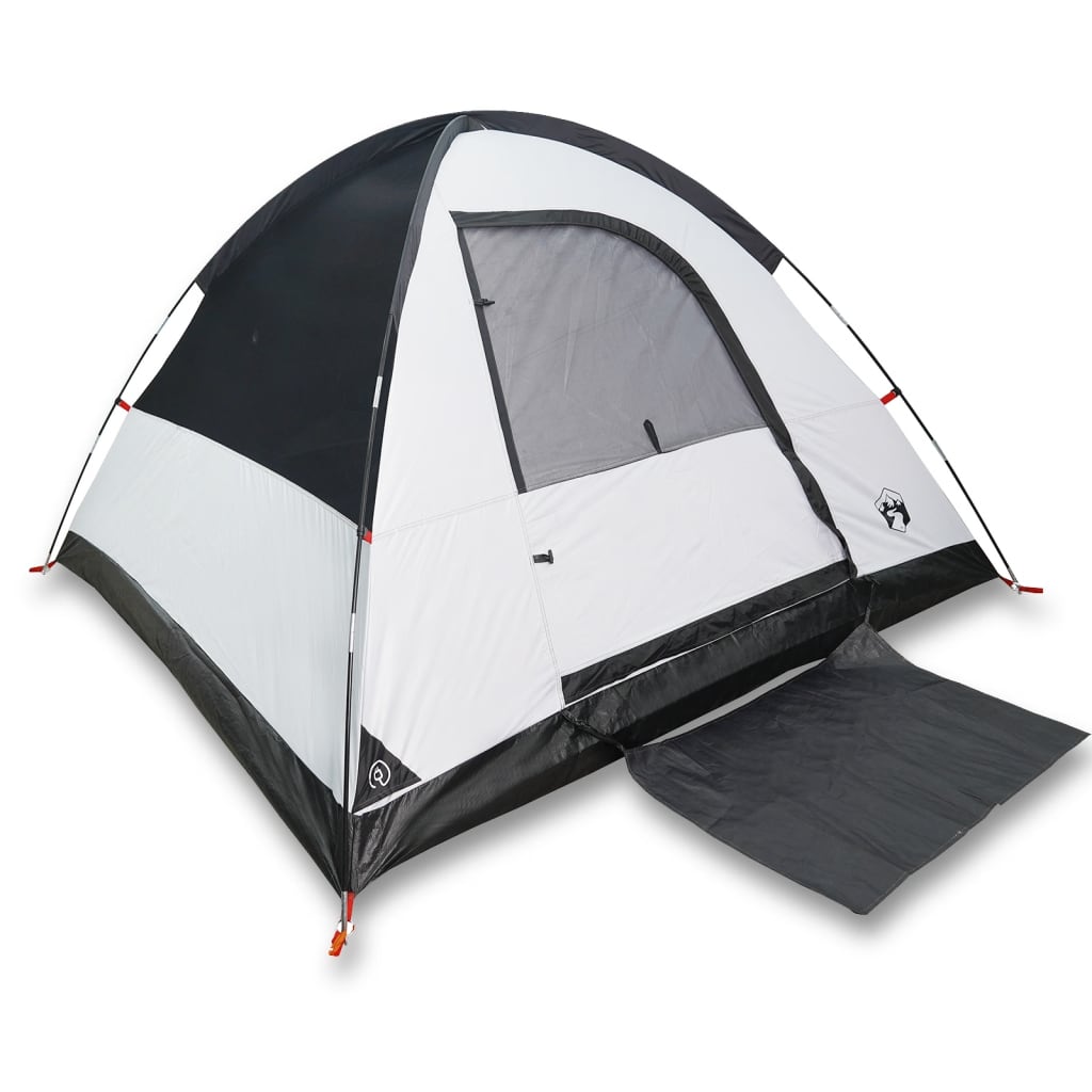 Camping Tent Dome 3-Person White Blackout Fabric Waterproof