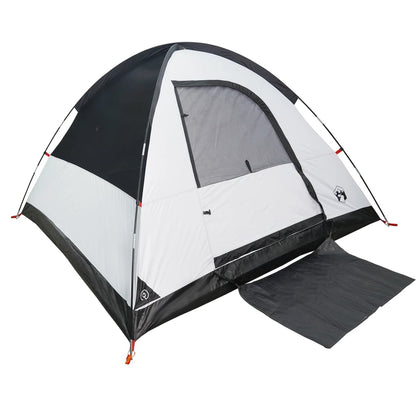 Camping Tent Dome 3-Person White Blackout Fabric Waterproof