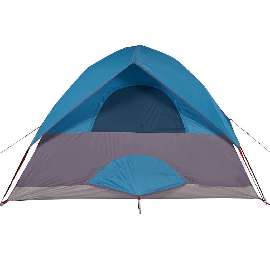 Camping Tent Dome 4-Person Blue Waterproof