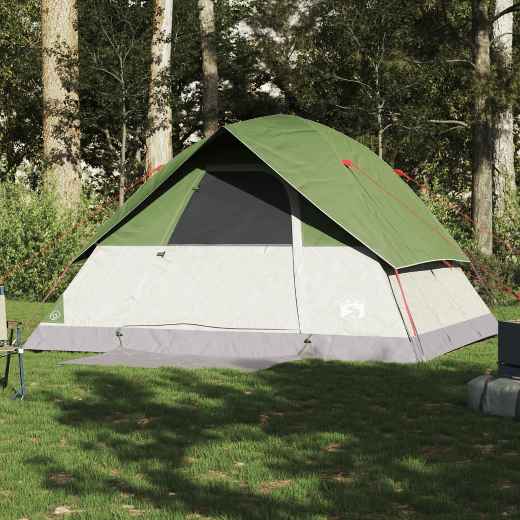 Family Tent Dome 6-Person Green Waterproof