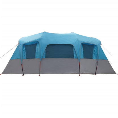 Family Tent Tunnel 16-Person Blue Waterproof