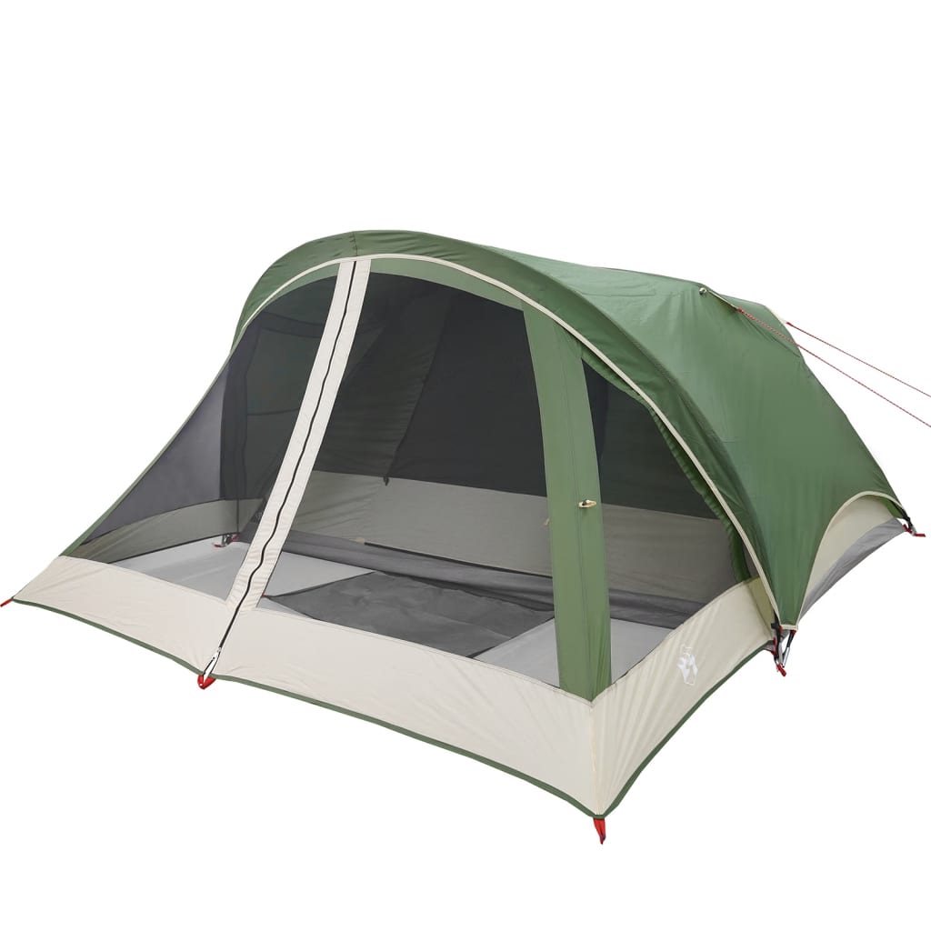 Camping Tent Cabin 4-Person Green Waterproof