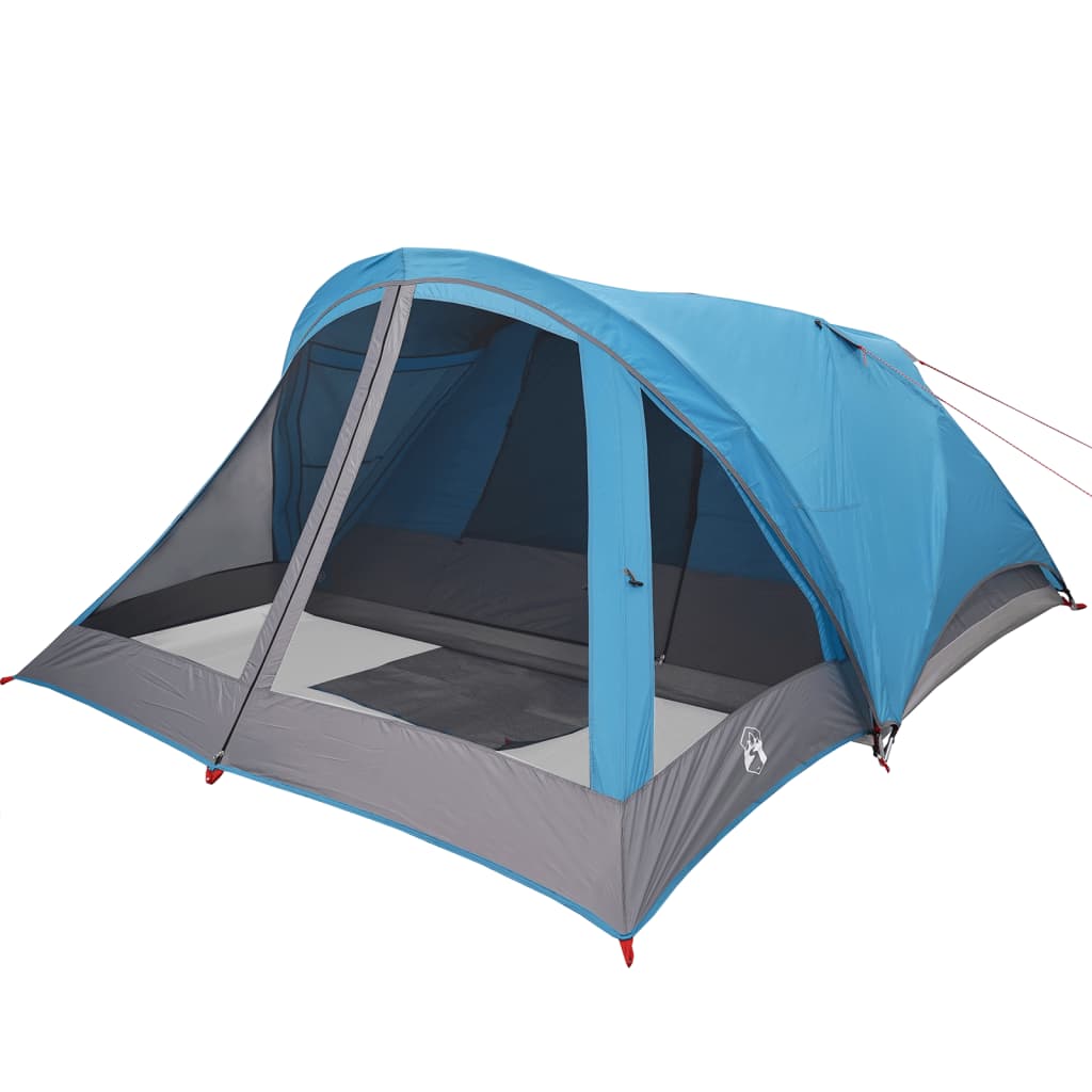 Camping Tent Cabin 4-Person Blue Waterproof