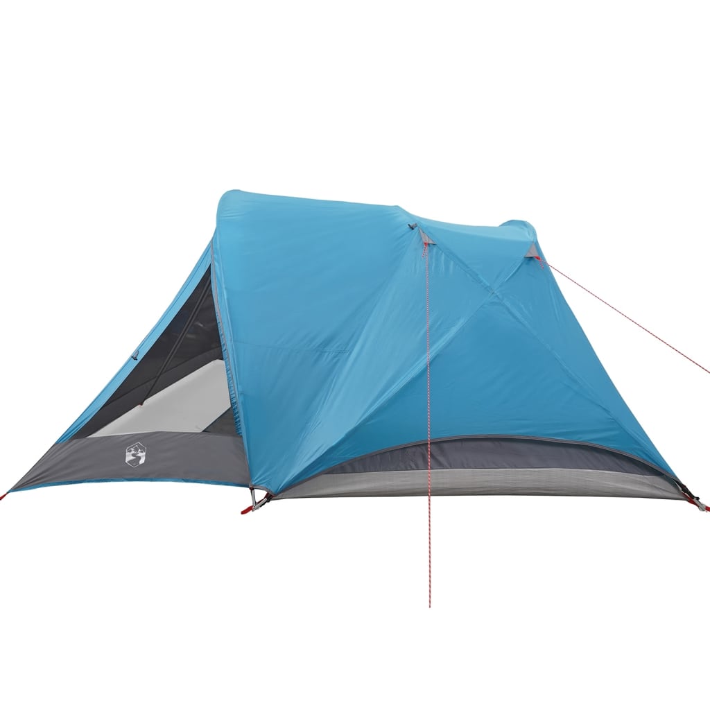 Camping Tent Cabin 4-Person Blue Waterproof