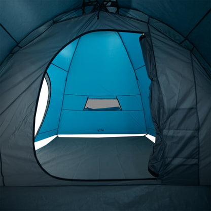 Camping Tent 8-Person Blue Waterproof