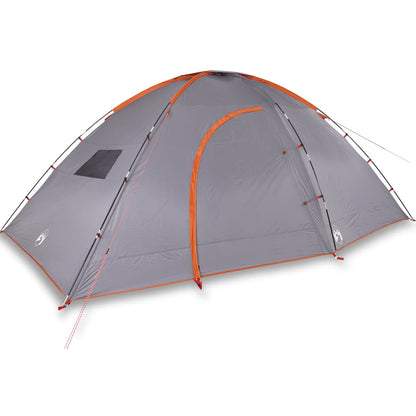 Camping Tent 8-Person Orange Waterproof