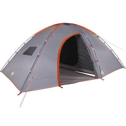 Camping Tent 8-Person Orange Waterproof