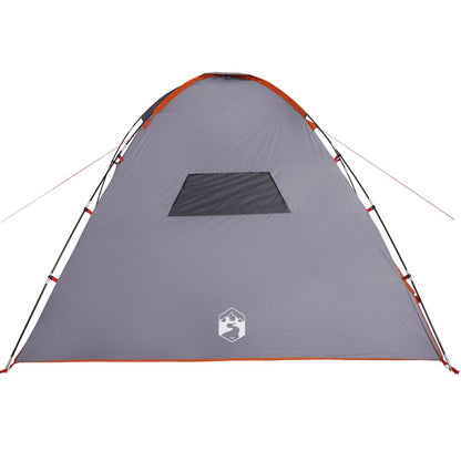 Camping Tent 8-Person Orange Waterproof