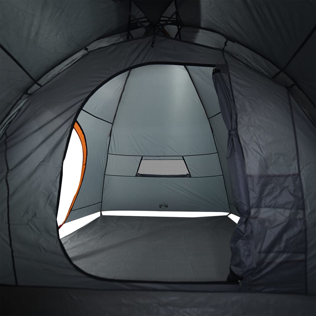 Camping Tent 8-Person Orange Waterproof