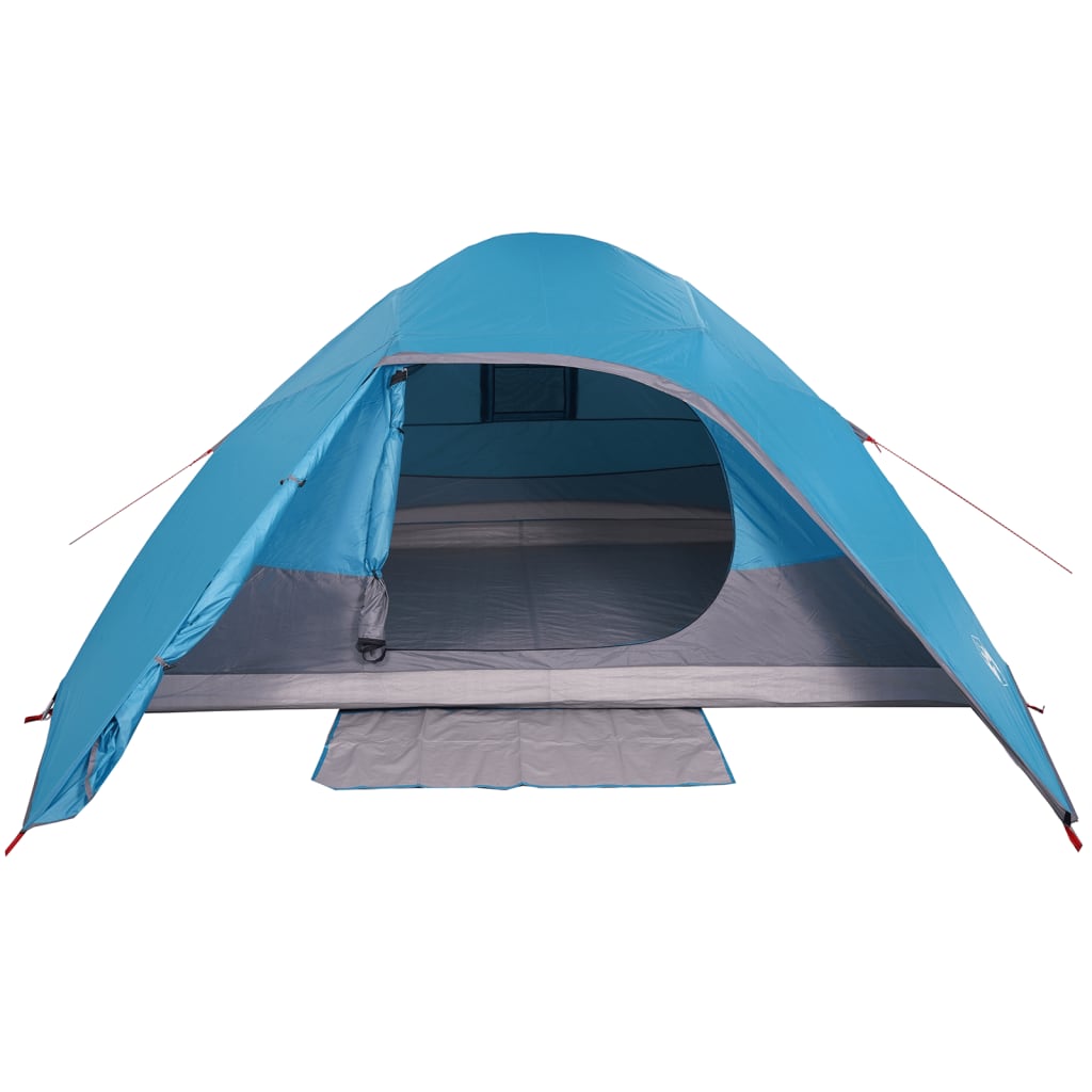 Camping Tent Dome 4-Person Blue Waterproof