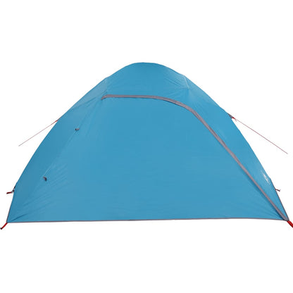 Camping Tent Dome 4-Person Blue Waterproof