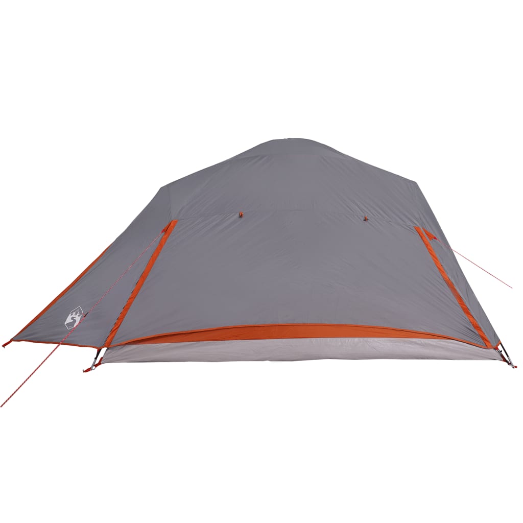 Camping Tent Dome 4-Person Grey Waterproof