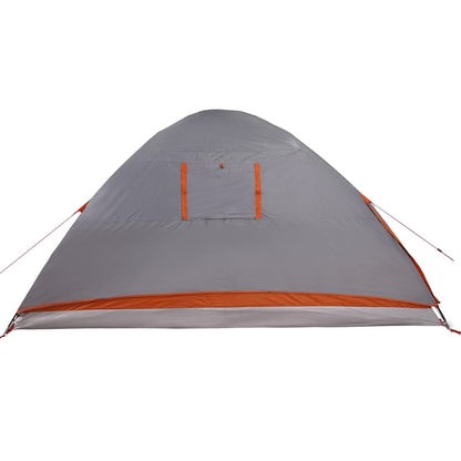 Camping Tent Dome 4-Person Grey Waterproof