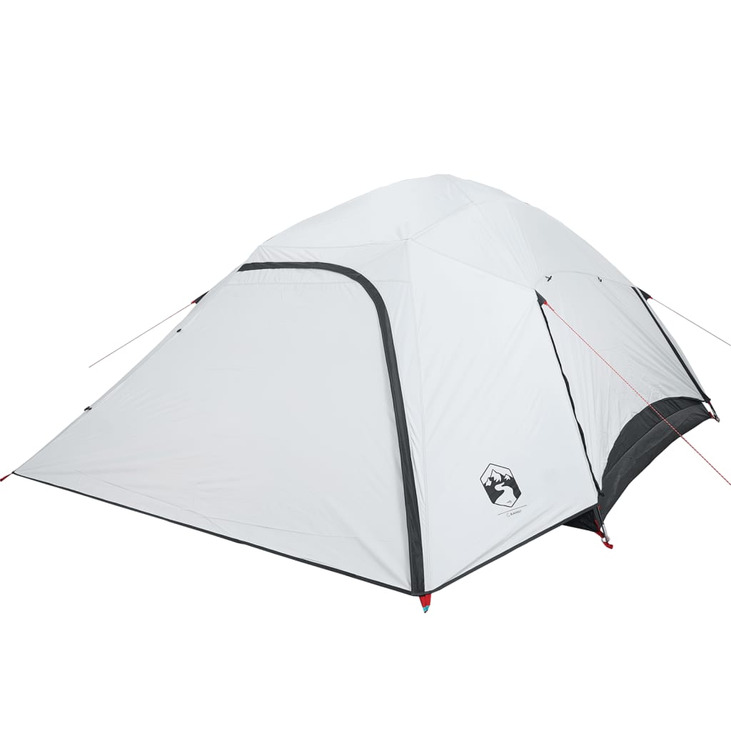 Camping Tent Dome 4-Person White Blackout Fabric Waterproof