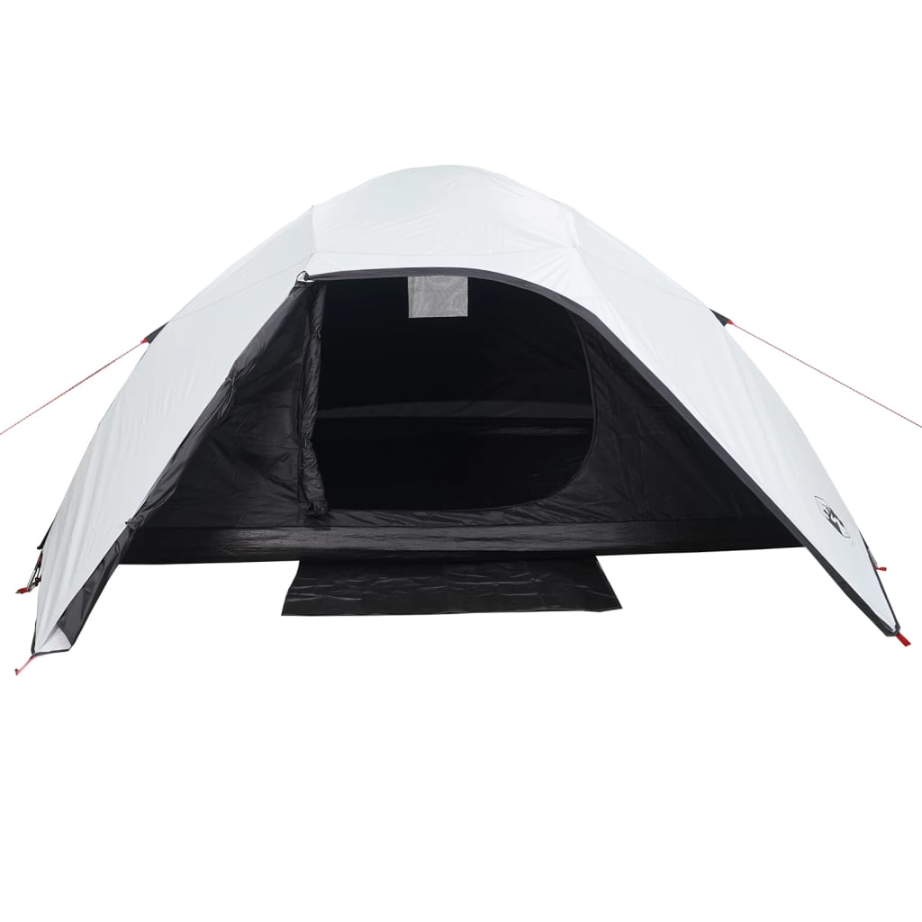 Camping Tent Dome 4-Person White Blackout Fabric Waterproof