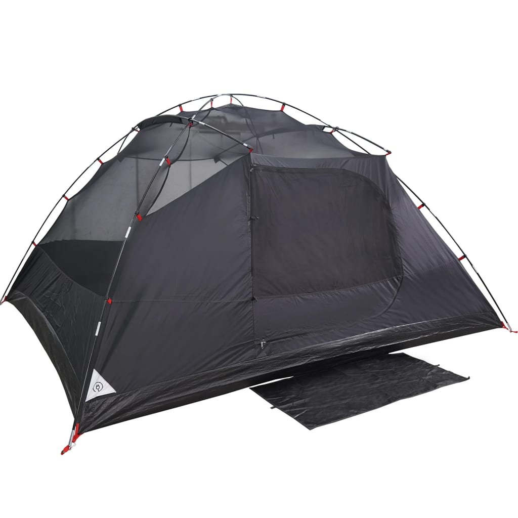 Camping Tent Dome 4-Person White Blackout Fabric Waterproof