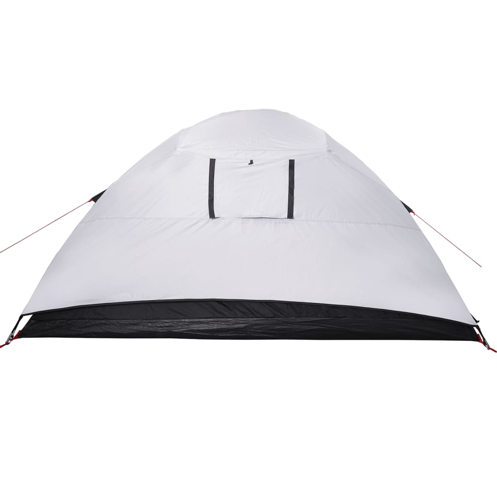 Camping Tent Dome 4-Person White Blackout Fabric Waterproof