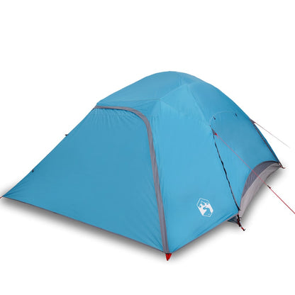 Family Tent Dome 6-Person Blue Waterproof